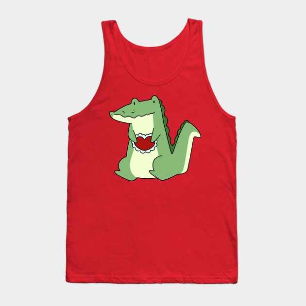 Valentine Heart Alligator Tank Top by saradaboru